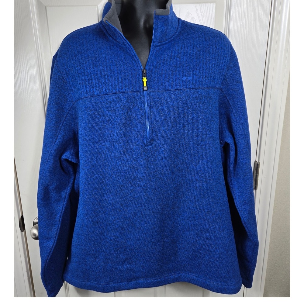 Köppen Men's XXL Blue 1/4 Zip Pullover Sweater Long Sleeve Athleisure Streetwear